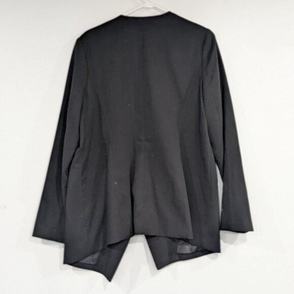 Reitmans Open Moto Blazer with Faux Zipper Pockets Black Size XXL - Picture 3 of 4